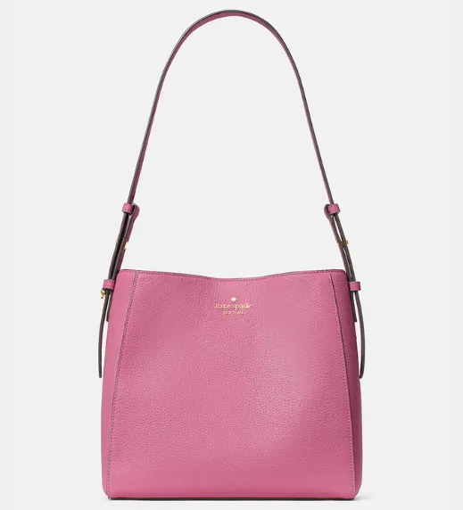 Juliette Leather Medium Tote Pink